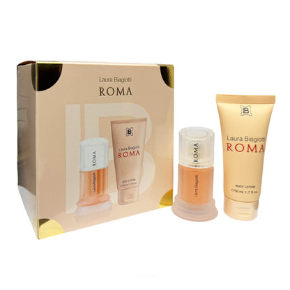 Laura Biagiotti Roma Femme 25ml EDT Spray & 50ml Body Lotion Gift Set