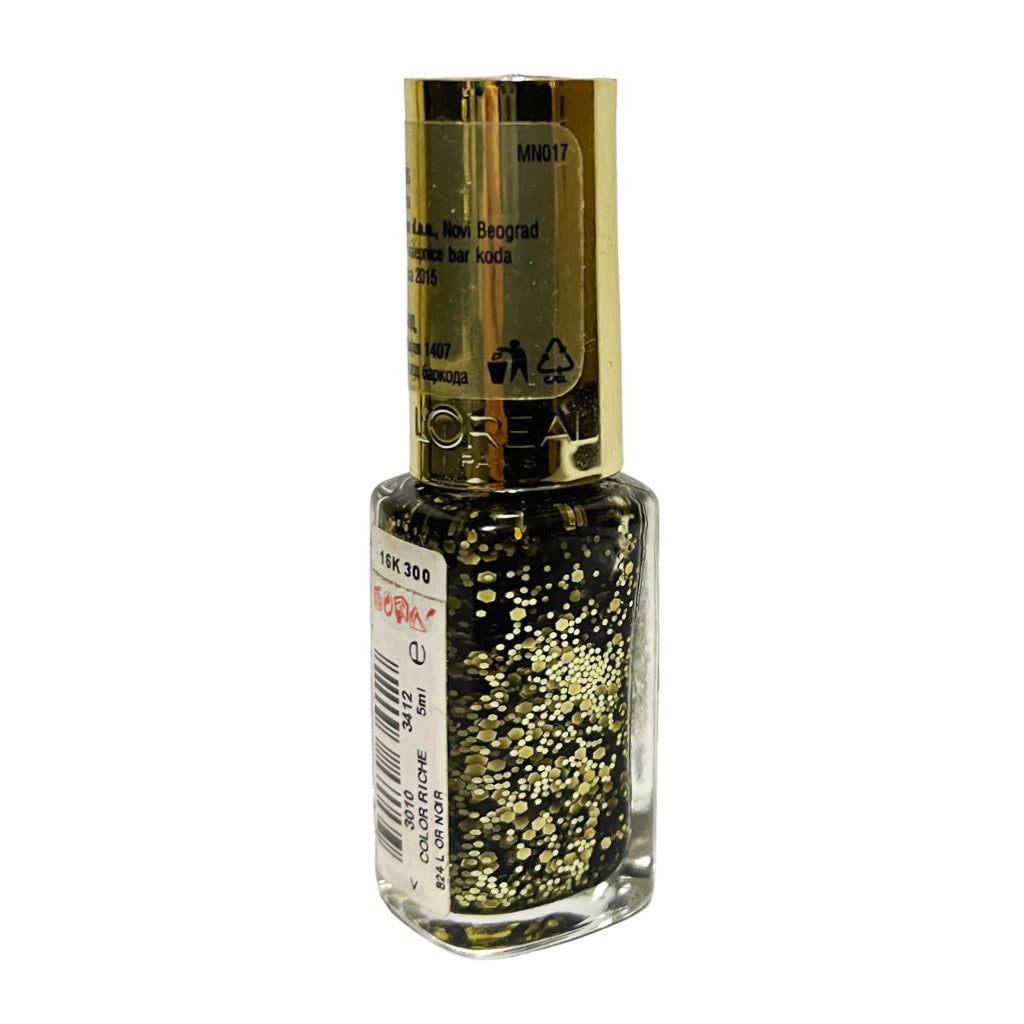 Loreal Color Riche Nail Polish 5ml Noir #824