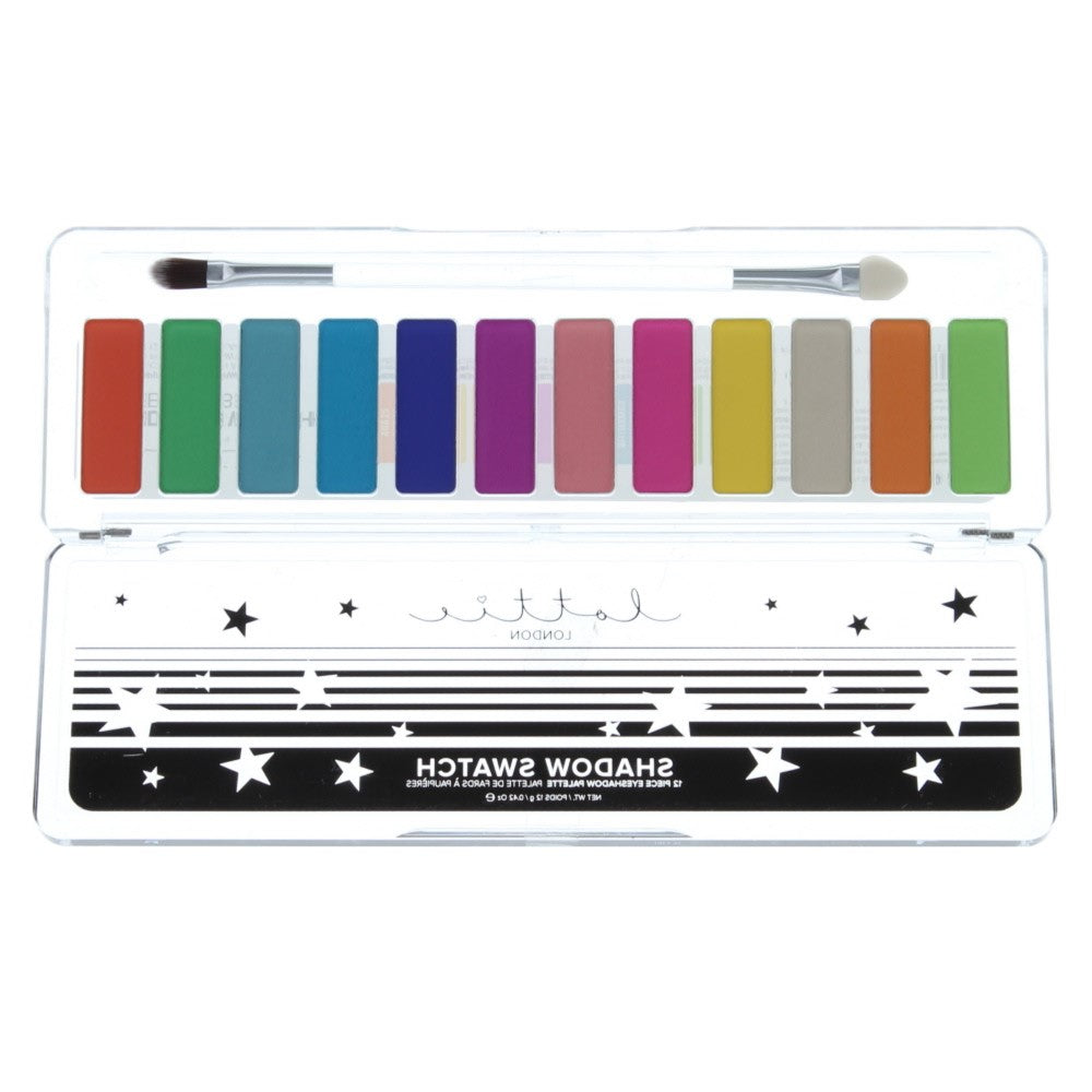 Lottie Shadow Swatch Rainbows Eye Shadow Palette