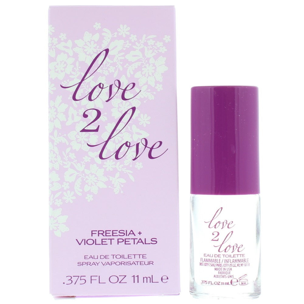 Coty Love 2 Love Freesia + Violet Petals 11ml EDT Spray