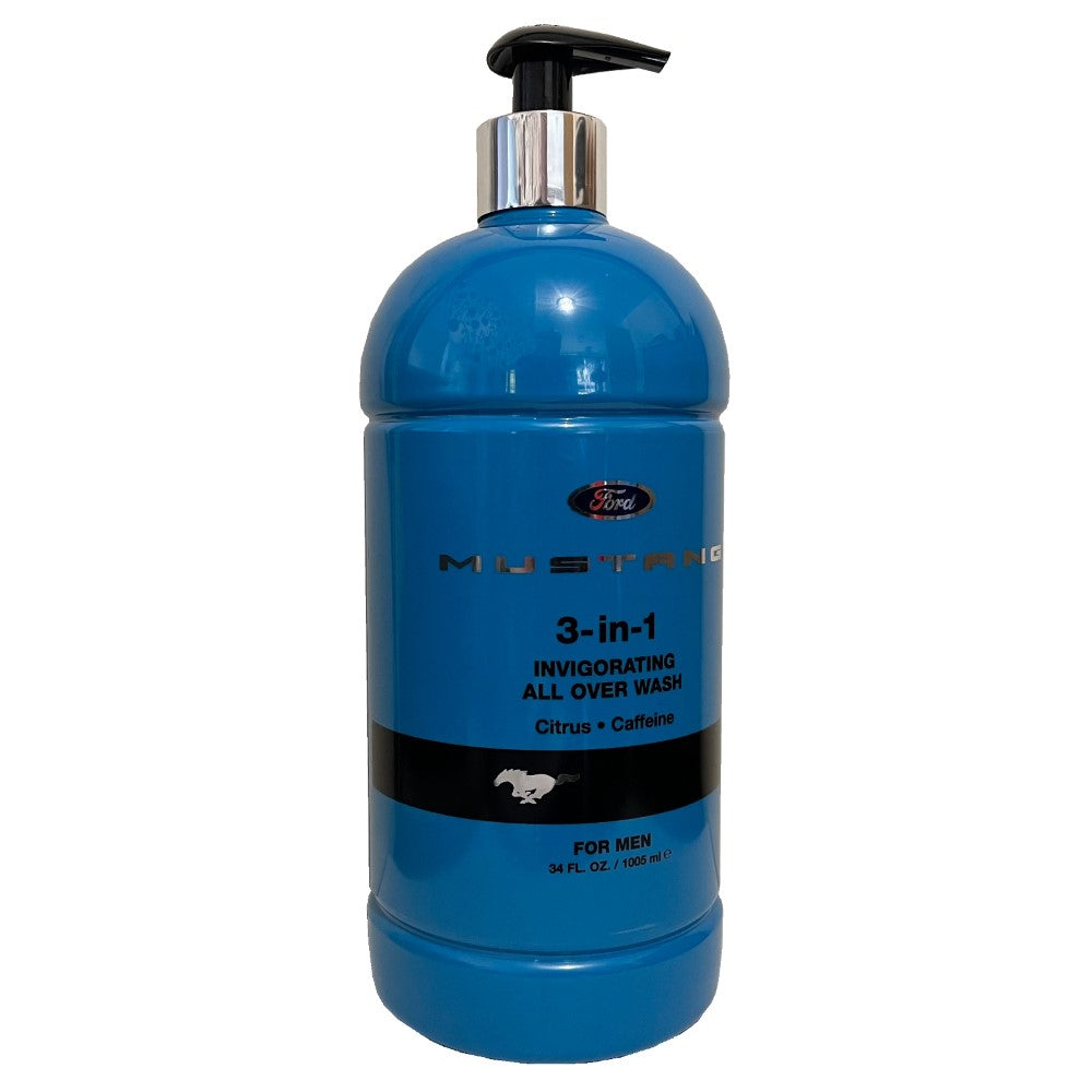 Mustang 3 in 1 Body Wash Blue 1000ml