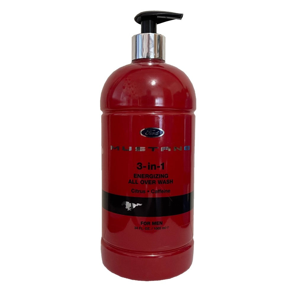 Mustang 3 in 1 Body Wash Red 1000ml