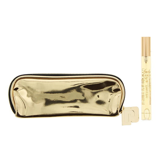 Paco Rabanne Lady Million 10ml EDP Travel Spray & Gold Pouch Gift Set