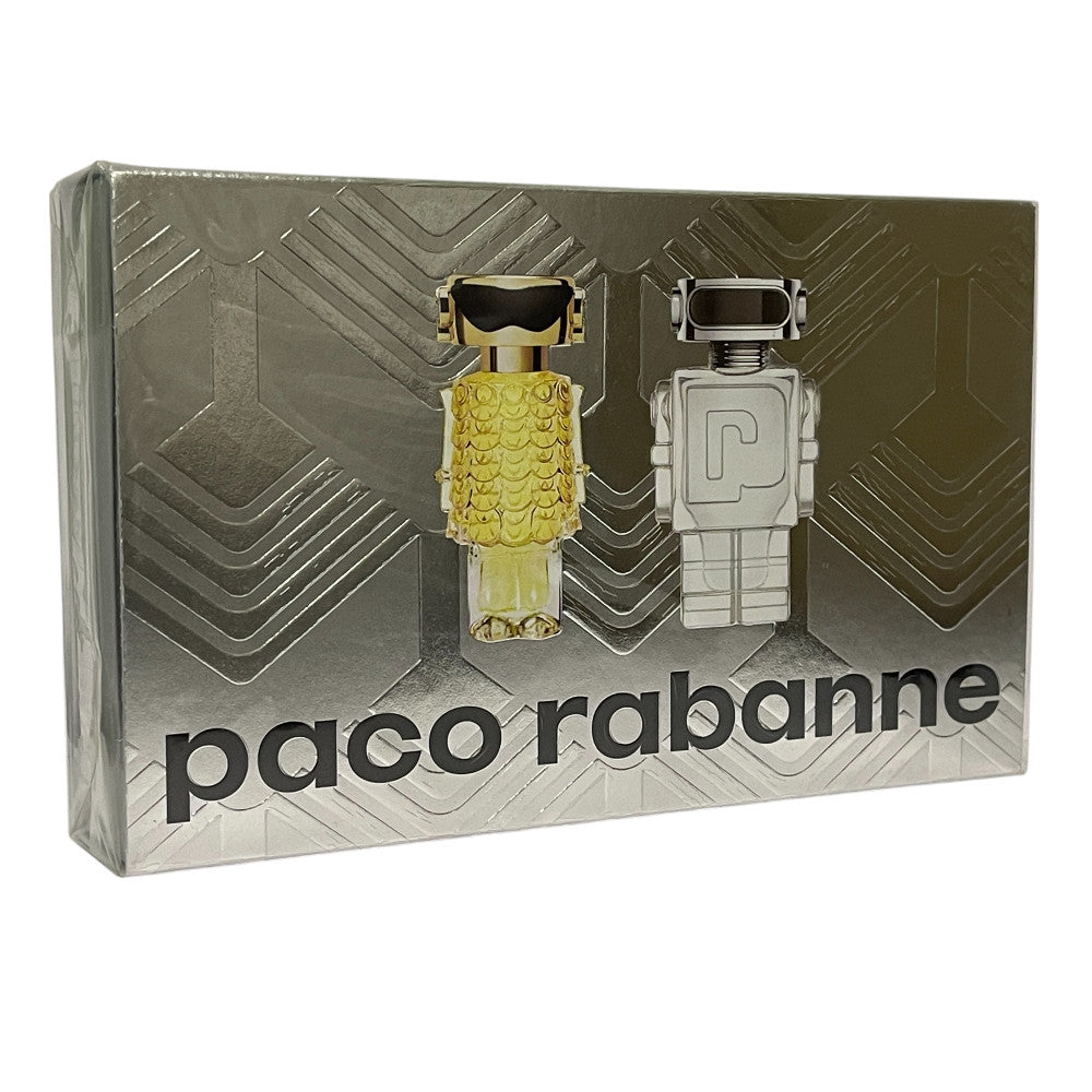 Paco Rabanne Miniature Gift Set Phantom 5ml EDT & Fame 4ml EDP Unisex
