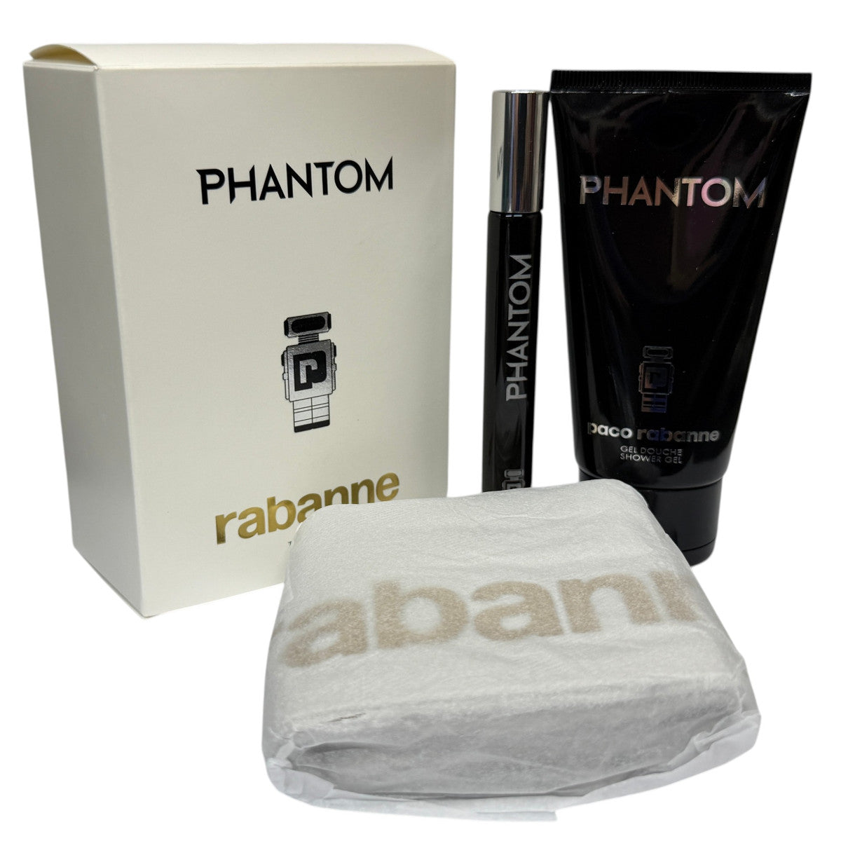 Paco Rabanne Phantom 10ml EDT Spray & 75ml Shower Gel + Pouch Travel Kit