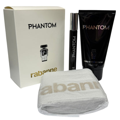 Paco Rabanne Phantom 10ml EDT Spray & 75ml Shower Gel + Pouch Travel Kit