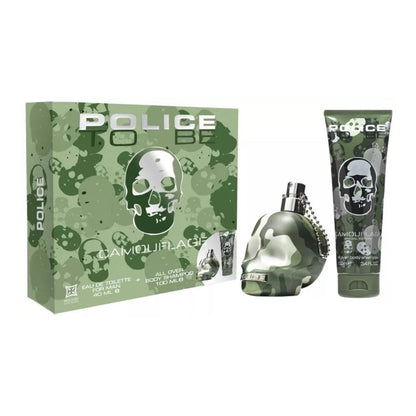 Police To Be Camouflage 40ml EDT Spray + 100ml Shower Gel Set Men