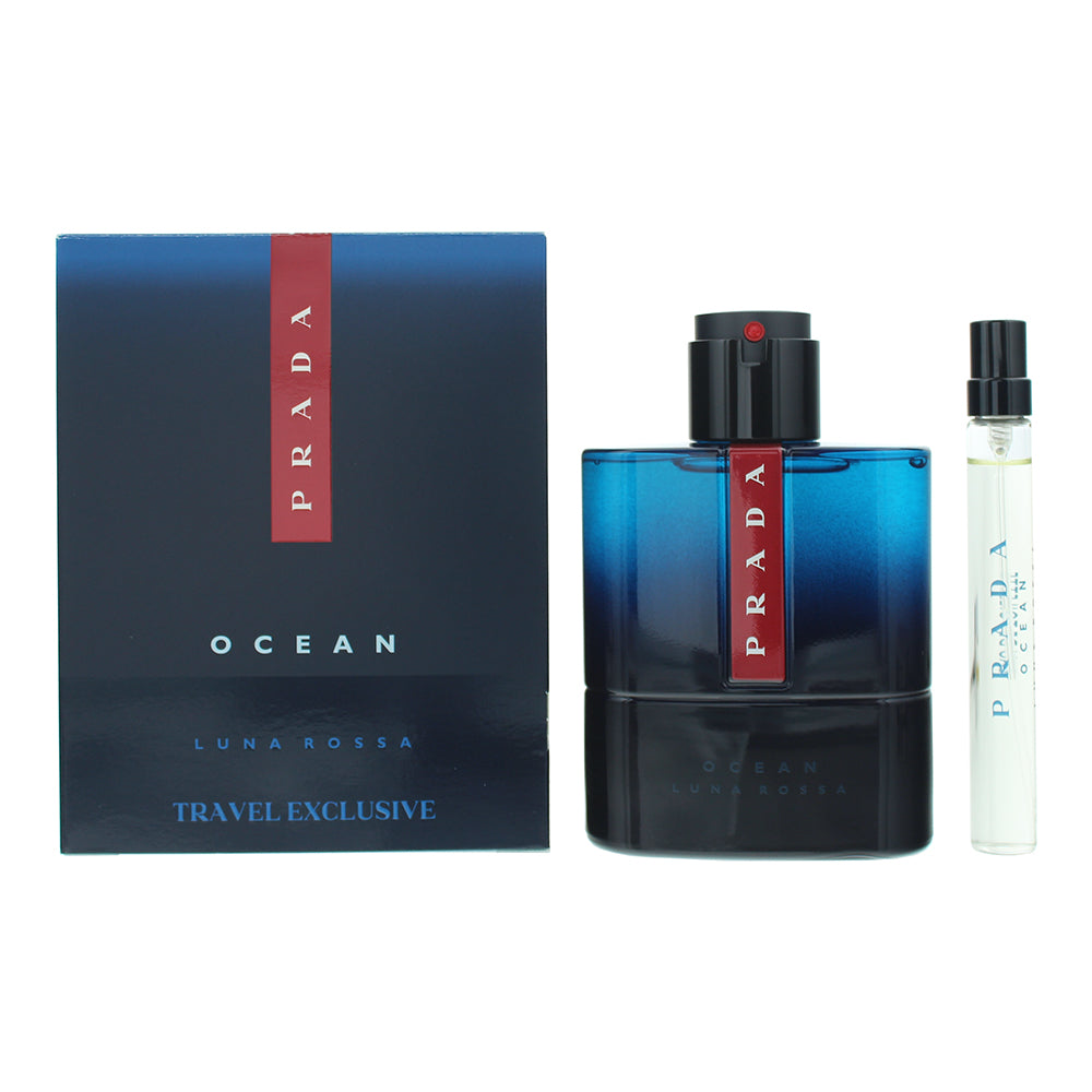 Prada Luna Rossa Ocean 100ml EDT Spray 2 Piece Set