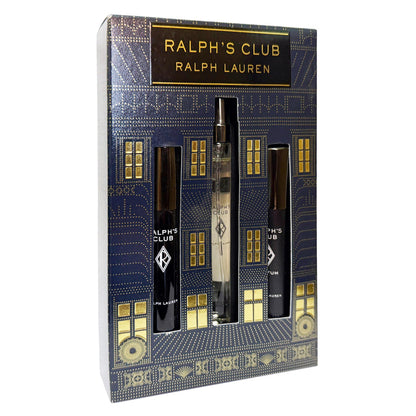 Ralph Lauren Ralphs Club 3x 10ml Travel Spray Gift Set for Men