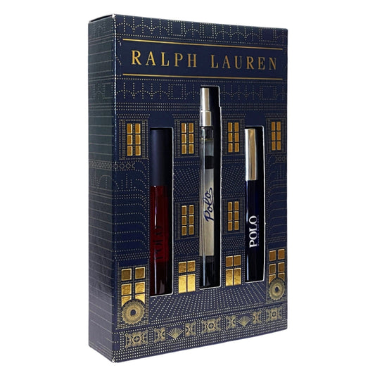 Ralph Lauren World of Polo 3x 10ml EDT Spray Travel Gift Set for Men