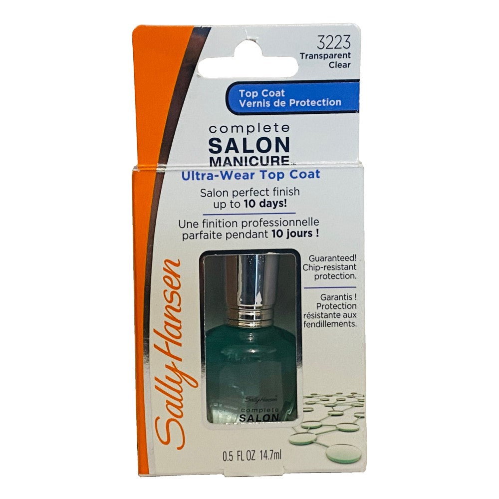 Second image of Sally Hansen Salon Manicure Ultra-Wear Top Coat Clear 14.7ml