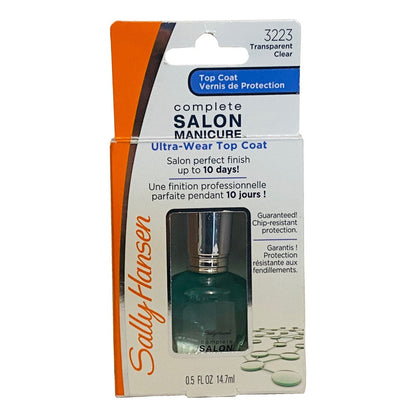 Second image of Sally Hansen Salon Manicure Ultra-Wear Top Coat Clear 14.7ml
