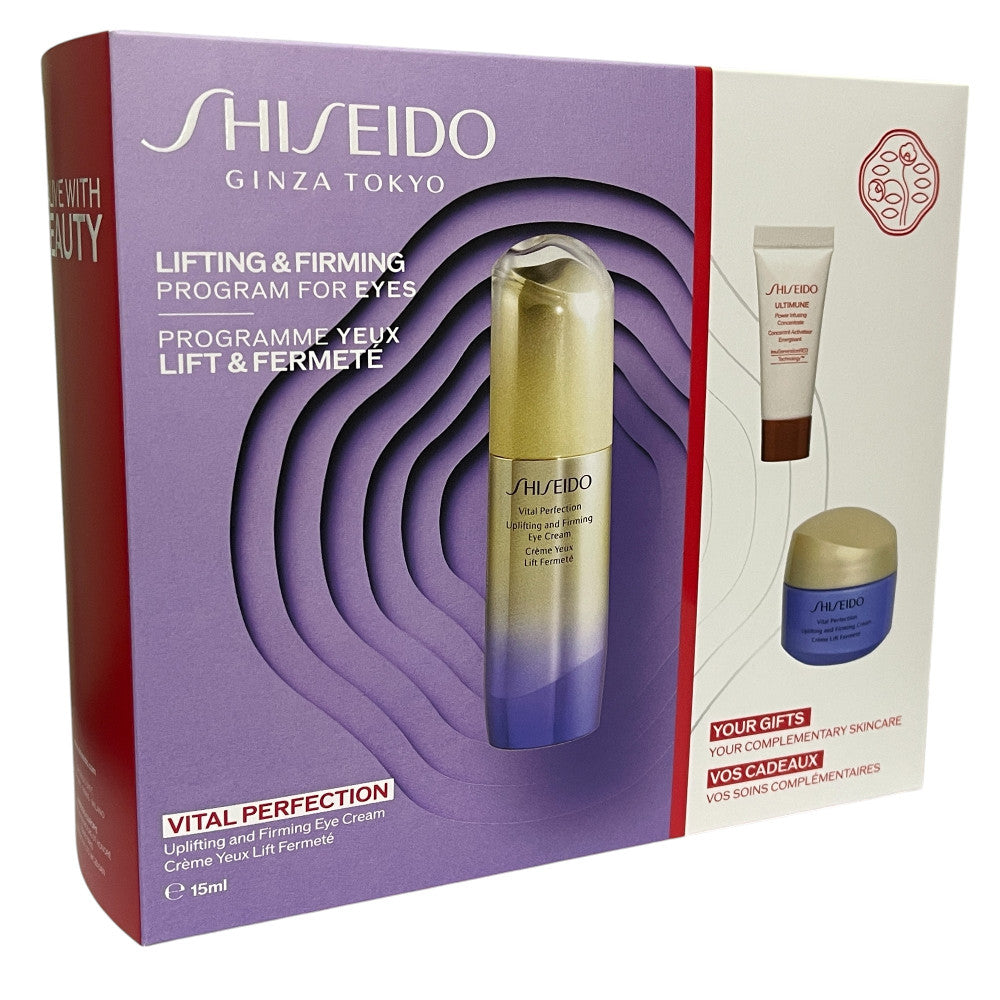 Shiseido Vital Perfection Eye Cream 15ml + 2 Minis Gift Set