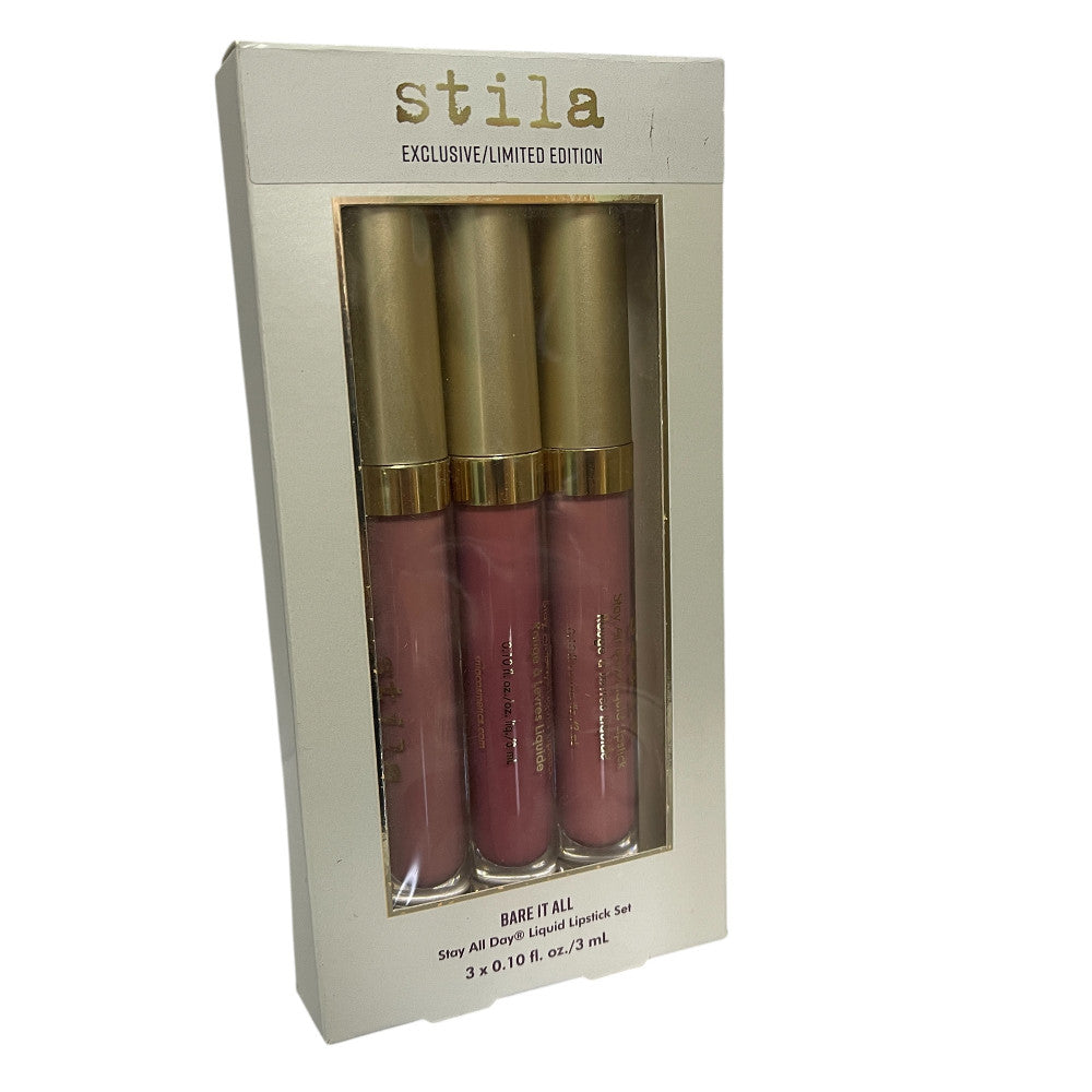 Stila Bare It All 3x 3ml Liquid Lipstick Set