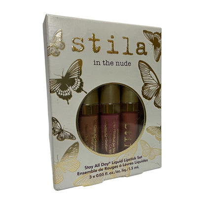 Stila Stay All Day Liquid Lipstick Trio Set 3x 1.5ml In the Nude