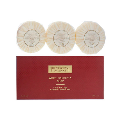 The Merchant of Venice White Gardenia Soap 3x 100g