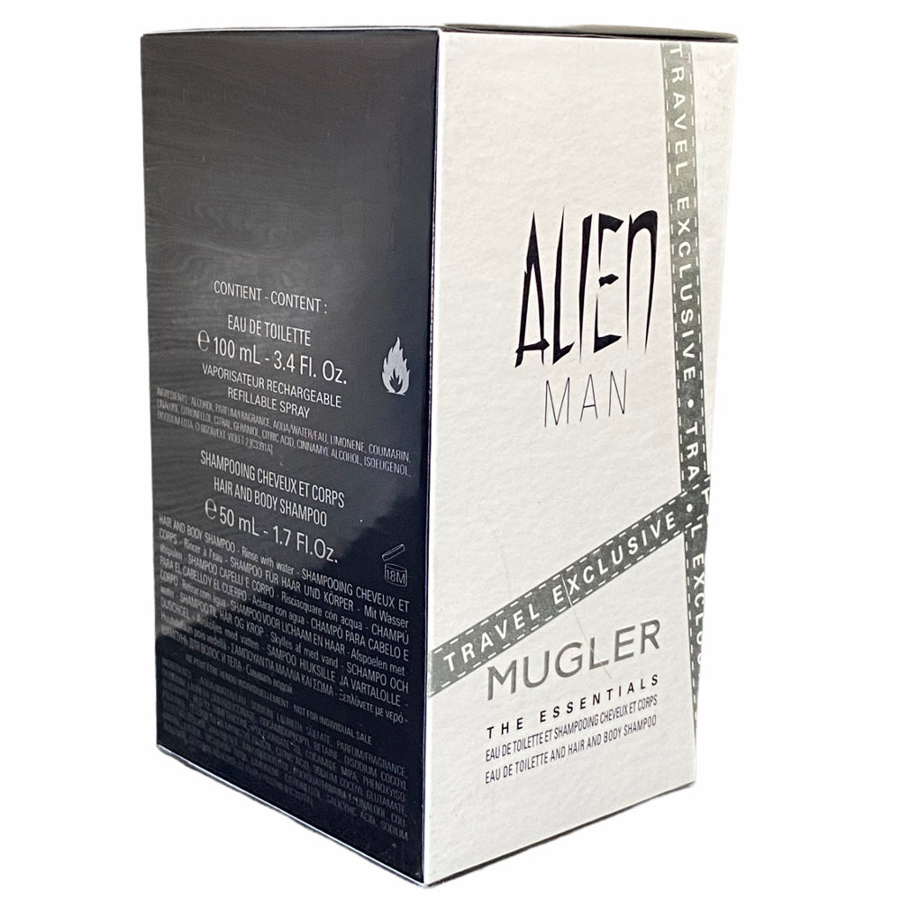 Thierry Mugler Alien Men Gift Set 100ml EDT Spray 50ml Shower Gel