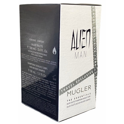 Thierry Mugler Alien Men Gift Set 100ml EDT Spray 50ml Shower Gel