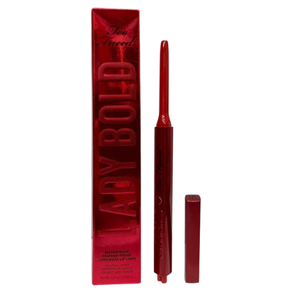 Too Faced Lady Bold Longwear Lip Liner 0.23g Red