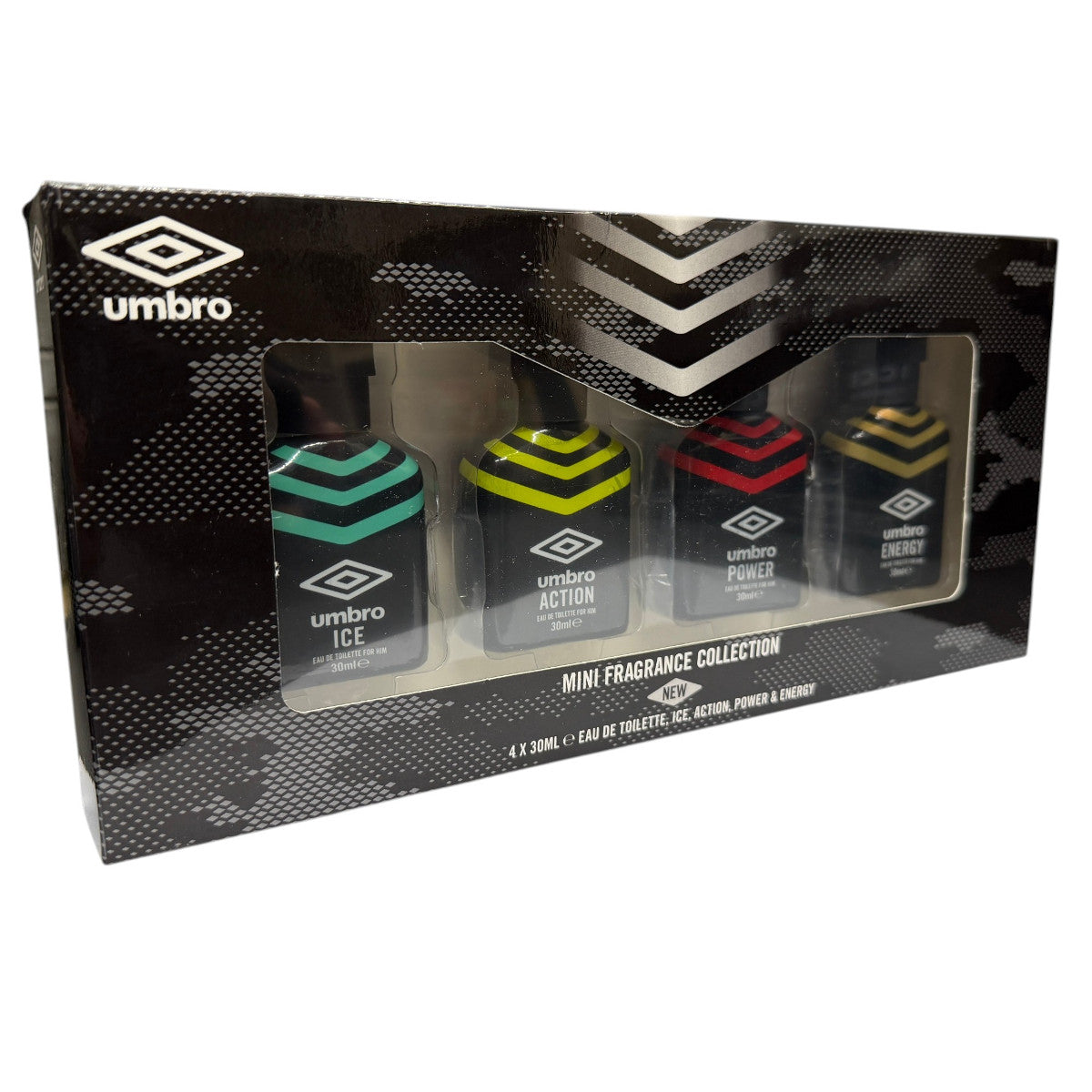 Umbro 4x 30ml EDT Spray Gift Set for Men Ice Energy Power Action