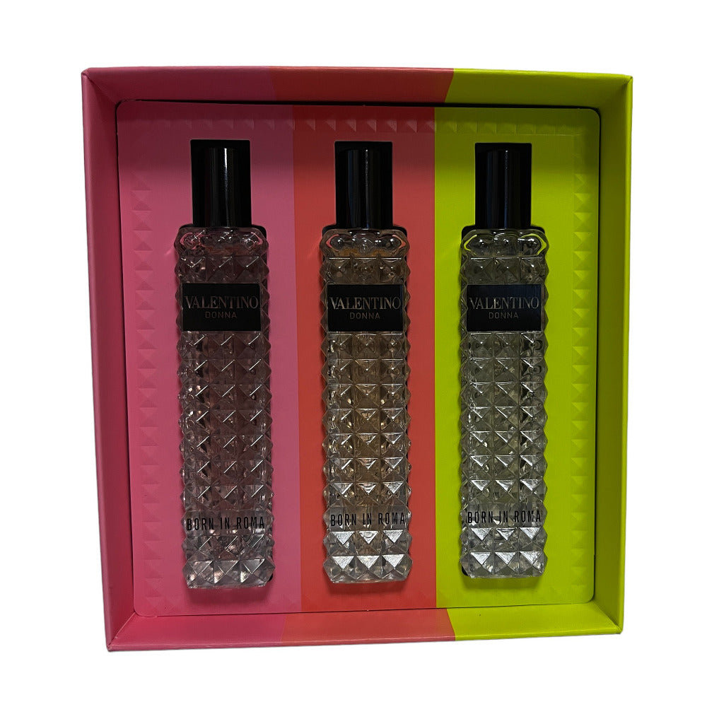 Second image of Valentino Donna Born in Roma Miniset 3x 15ml EDP Sprays Gift Set
