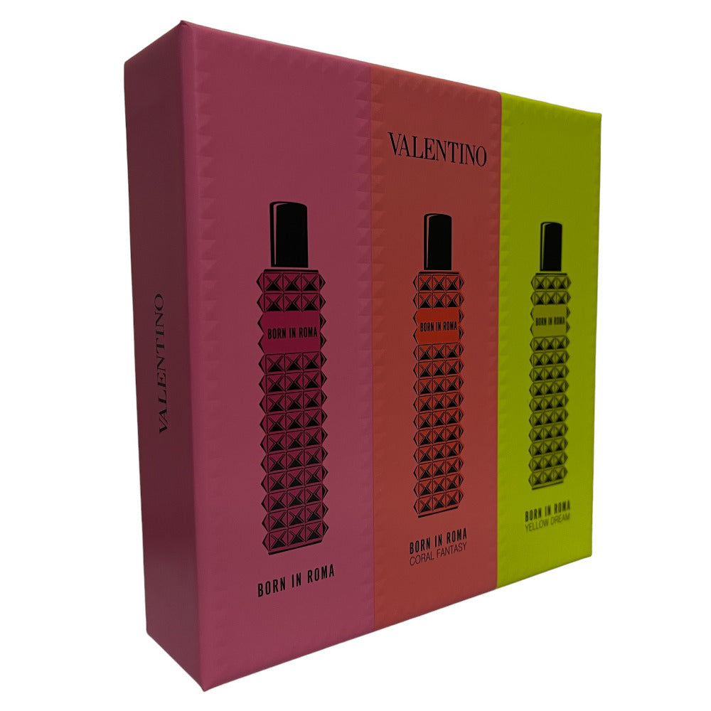 Valentino Donna Born in Roma Miniset 3x 15ml EDP Sprays Gift Set