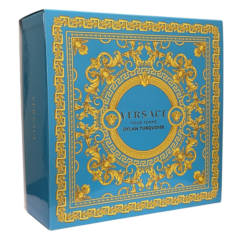 Versace Dylan Turquoise 30ml EDT Spray & 50ml Perfumed Body Gel Gift Set