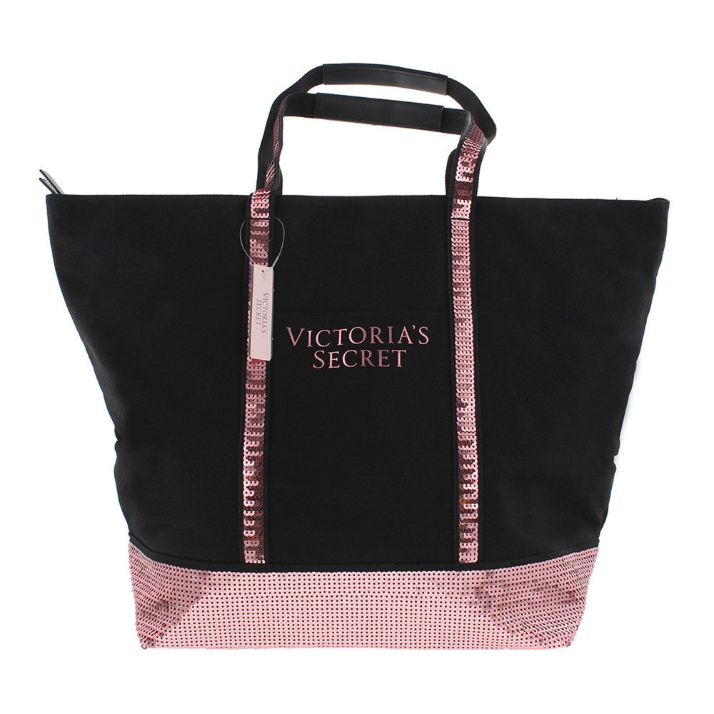 Victoria's Secret Bling Pink Sequin Sparkle Tote Bag