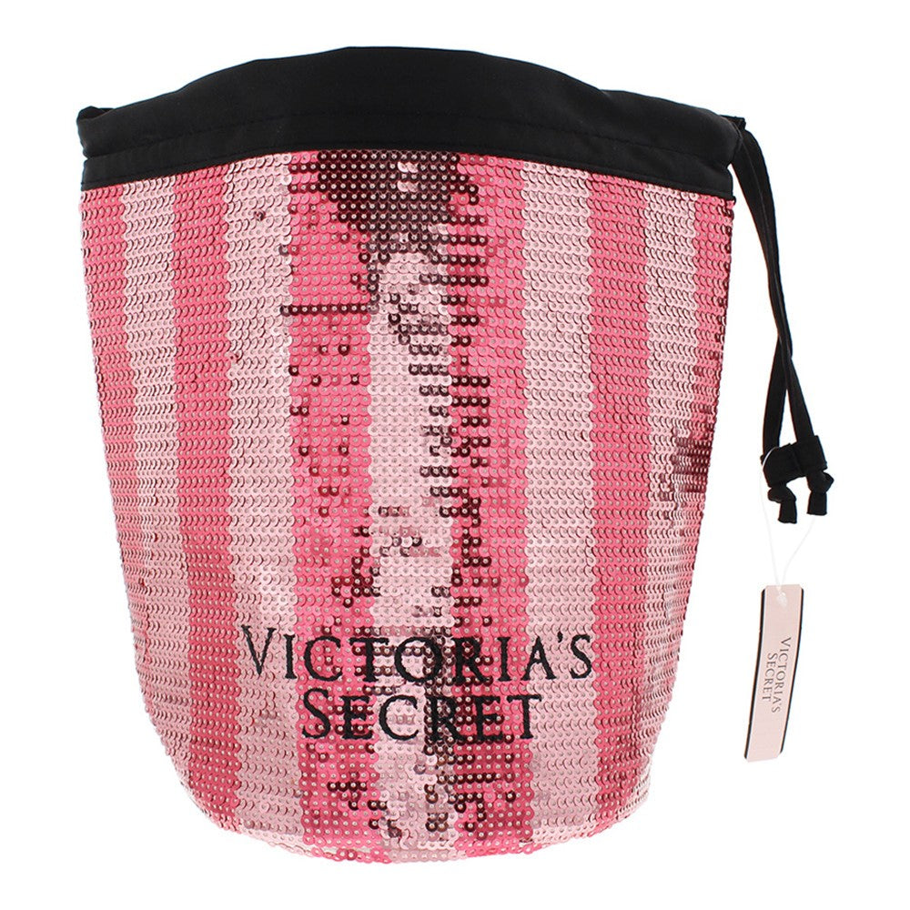 Victoria's Secret Pink Sequin Drawstring Bag