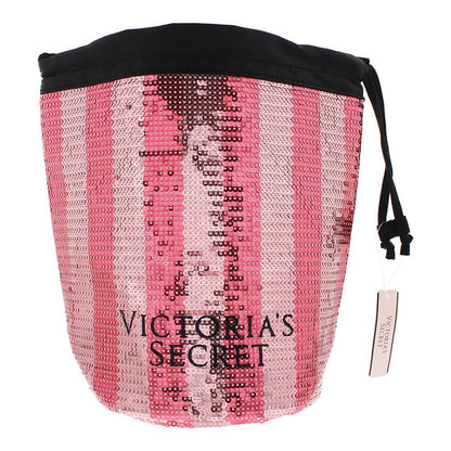 Victoria's Secret Pink Sequin Drawstring Bag