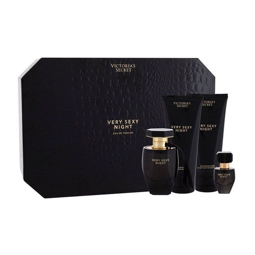Victoria's Secret Very Sexy Night 50ml EDP Spray Gift Set 4 Piece