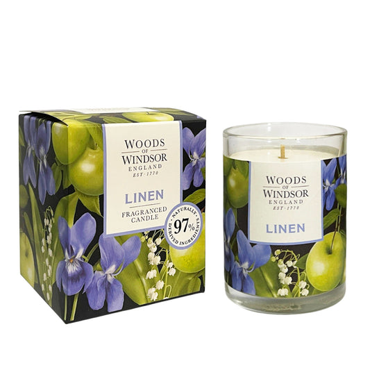 Woods of Windsor Fragranced Candle 150g Linen