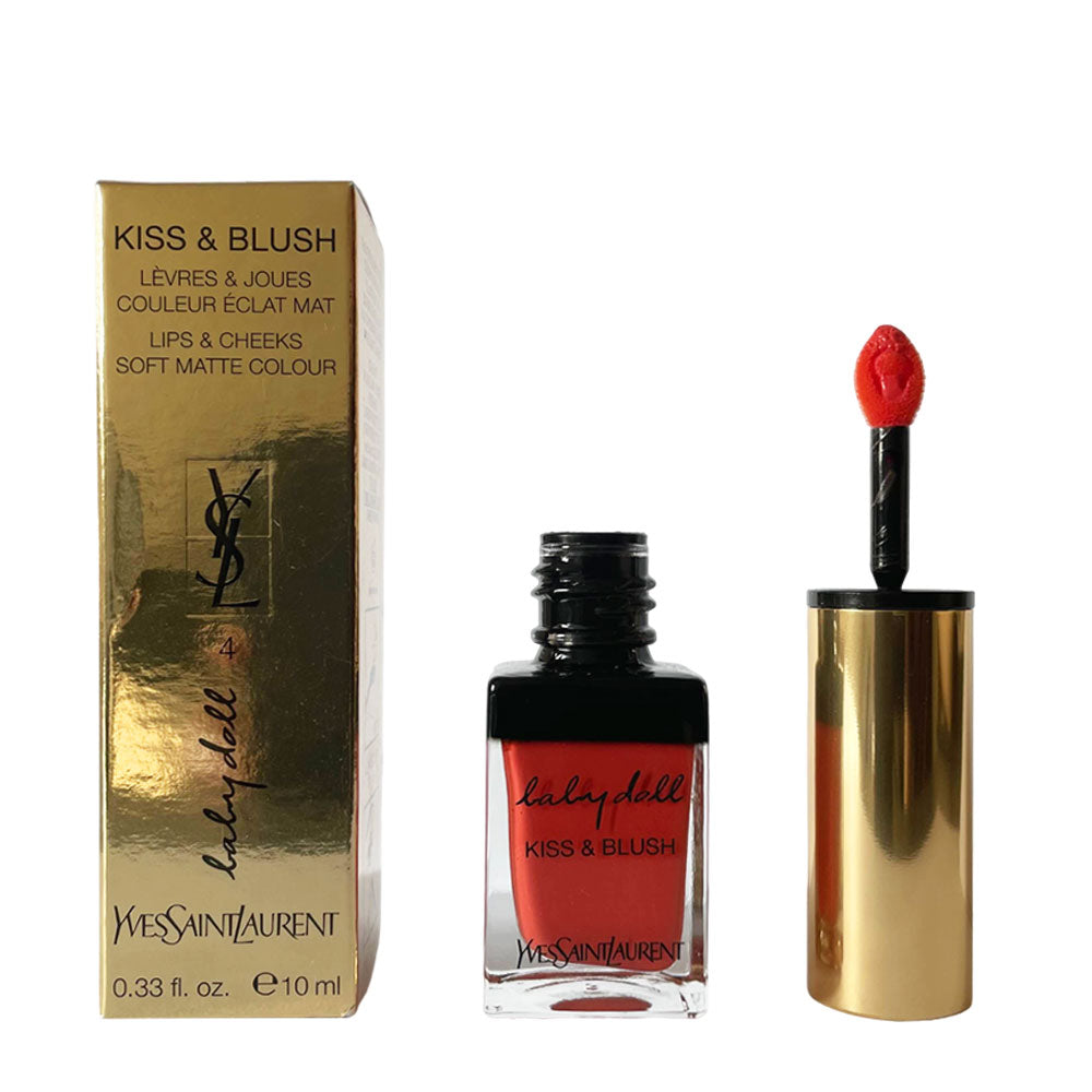 Yves St Laurent Kiss & Blush Lips Cheeks 10ml Orange Fougueux #4