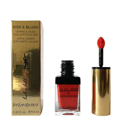 Yves St Laurent Kiss & Blush Lips Cheeks 10ml Orange Fougueux #4