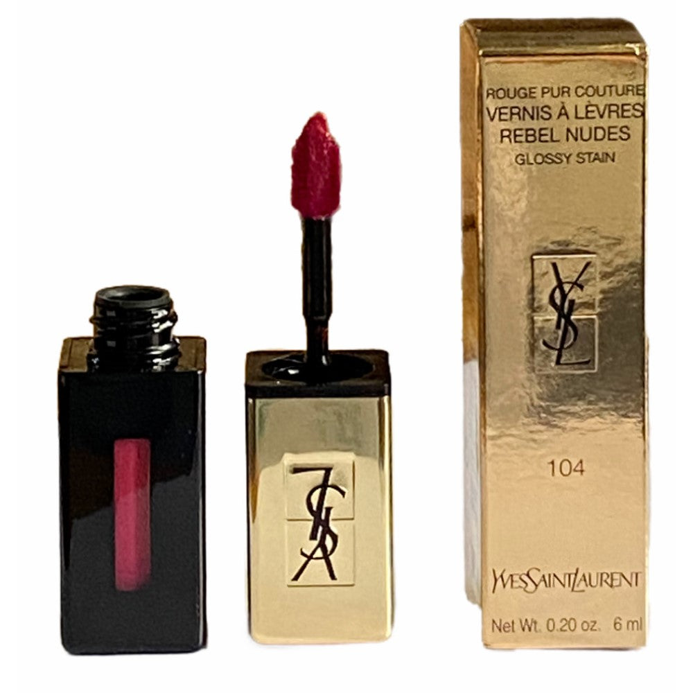 Yves Saint Laurent Rouge Pur Couture Glossy Stain 6ml Fuschia Tomboy #104