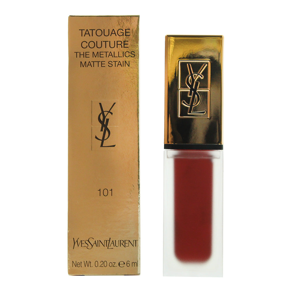 Yves Saint Laurent Tatouage Couture Matte Lip Stain 6ml #101 Chrome Red Clash