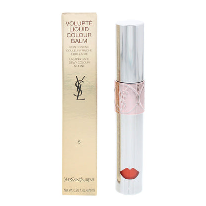 Yves Saint Laurent Volupte Liquid Colour Lip Balm 6ml #5 Watch Me Orange