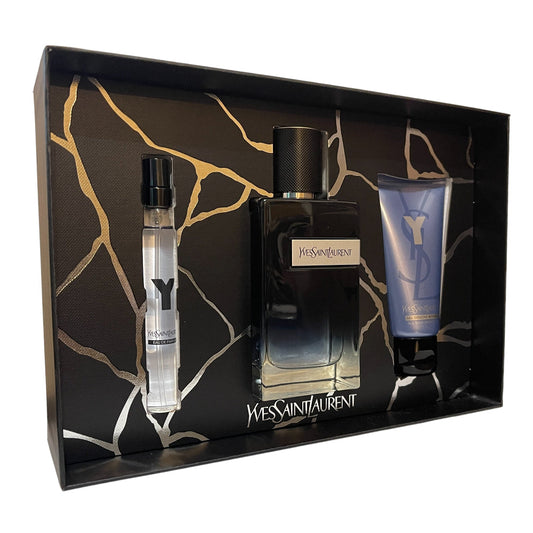 Yves Saint Laurent Y Pour Homme 100ml EDP Spray & 10ml & 50ml Shower Gel Set