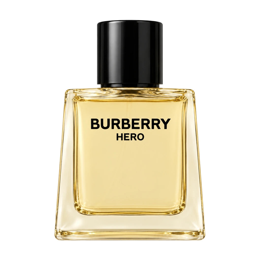 Burberry Hero 50ml EDT & 75ml Shower Gel Gift Set – 50ml Burberry Hero glass perfume bottle and black cylindrical cap