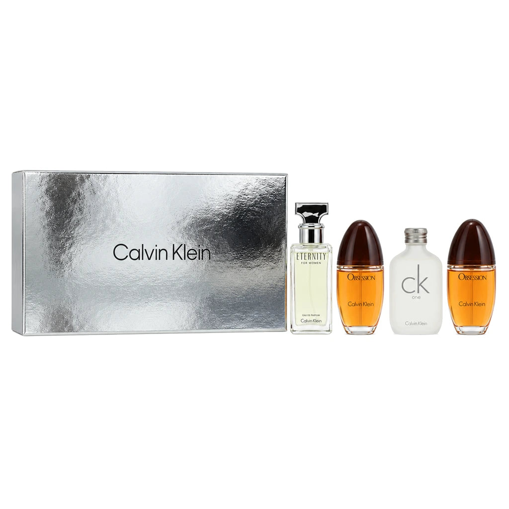 Calvin Klein 4 x 15ml Miniset; complete gift set with packaging