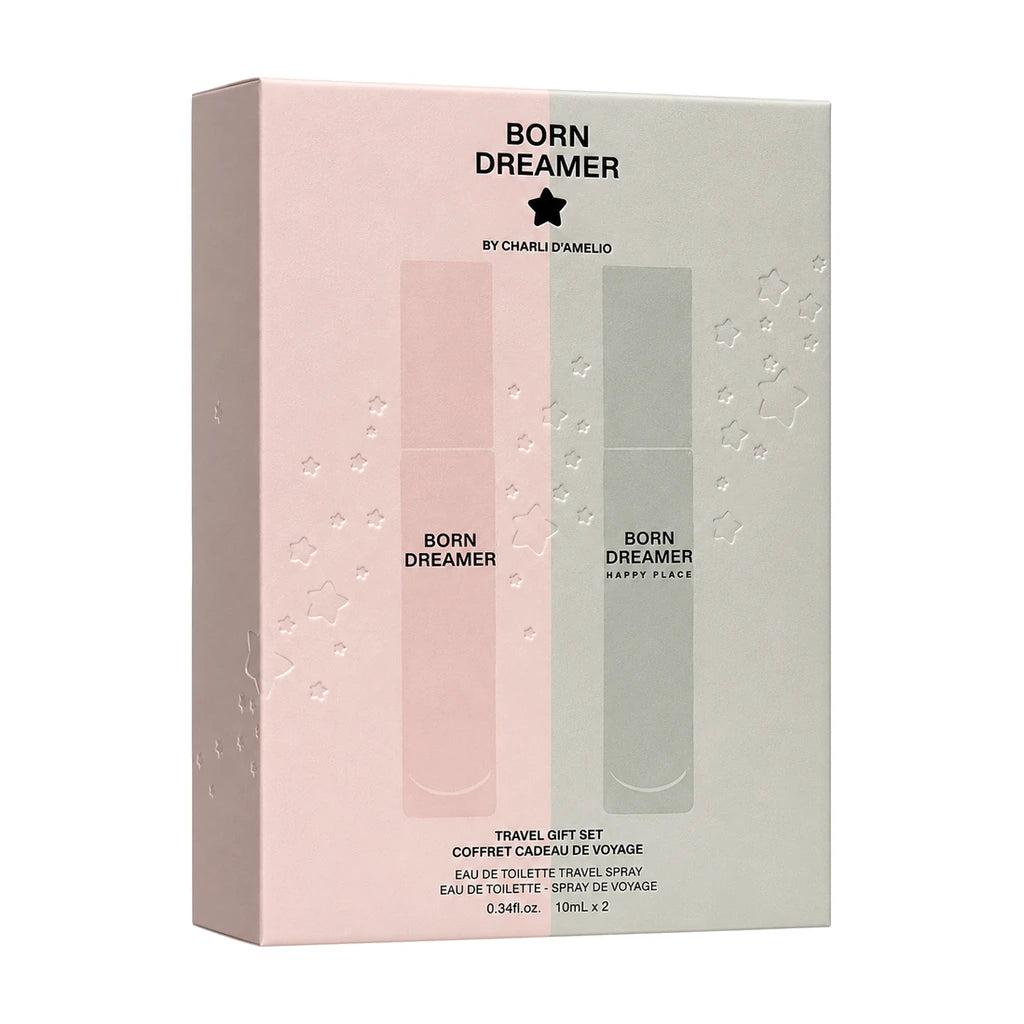 Charli d'Amelio 2x 10ml EDT Spray Gift Set Dream 10ml EDT & Happy 10ml EDT; Closed gift box only
