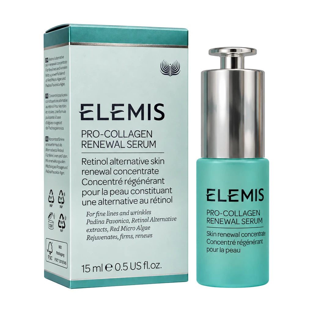 Elemis Pro Collagen Renewal Serum 15ml – product with retail box