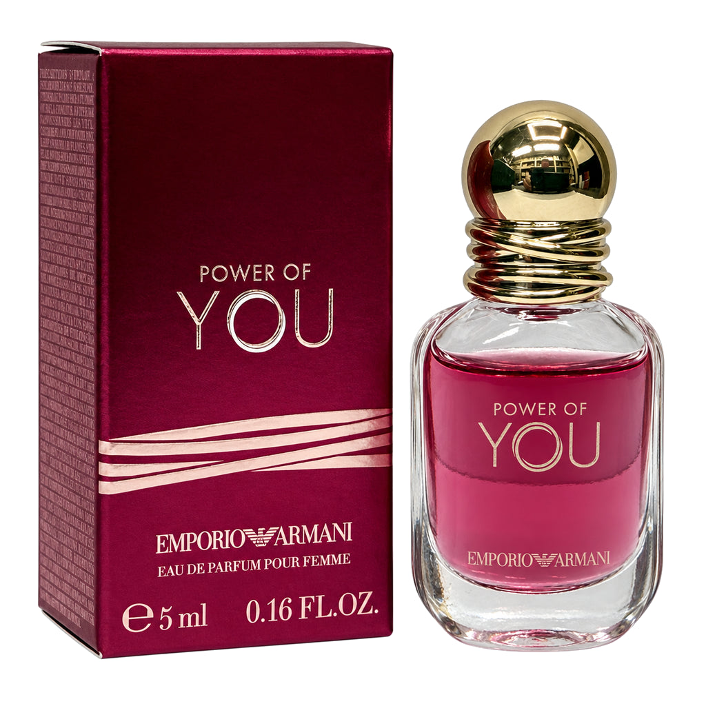 Emporio Armani Power of You 5ml EDP miniature, product with retail box