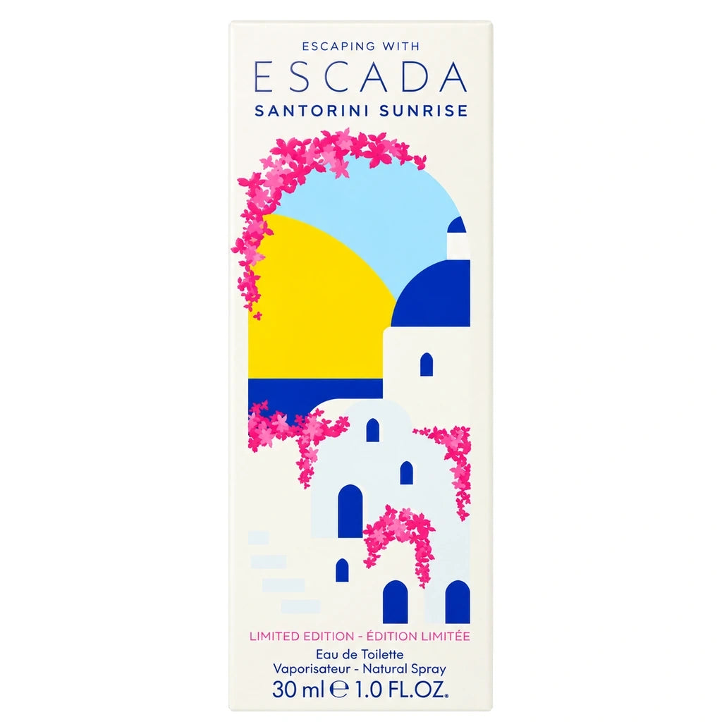 Escada Santorini Sunrise 30ml Eau de Toilette illustrated retail box