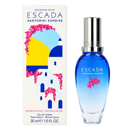 Escada Santorini Sunrise 30ml Eau de Toilette Spray bottle with illustrated retail box