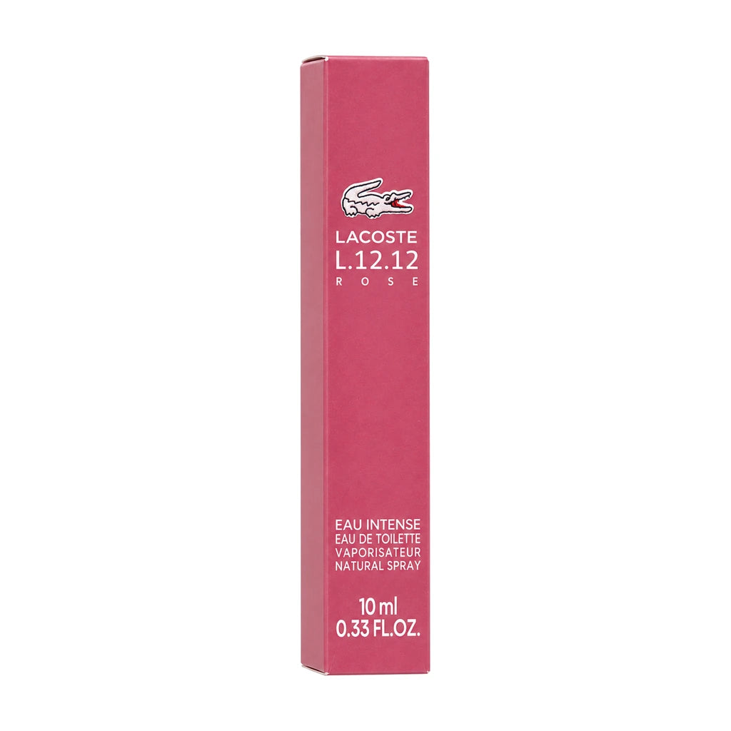 Lacoste L.12.12 Rose Eau Intense 10ml EDT Travel Spray – retail box only
