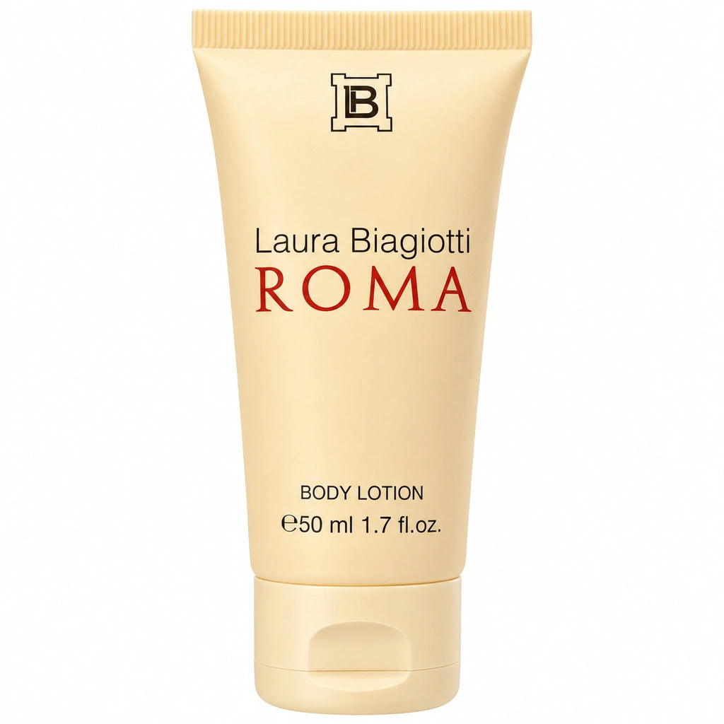 Laura Biagiotti Roma Femme 50ml Body Lotion tube on white background