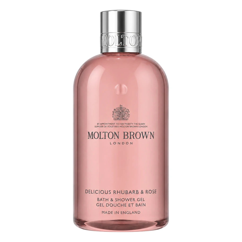 Molton Brown Delicious Rhubarb & Rose Shower Gel 100ml bottle