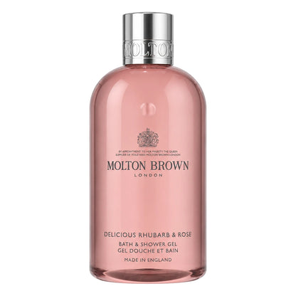 Molton Brown Delicious Rhubarb & Rose Shower Gel 100ml bottle
