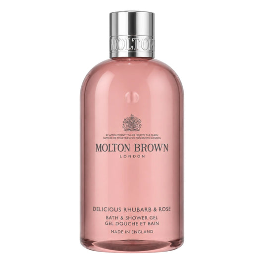 Molton Brown Delicious Rhubarb & Rose Shower Gel 100ml bottle